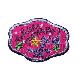 Forever Memories GS Cookies 2005 Girl Scouts Patch Badge Sale GOAL HTF NEW